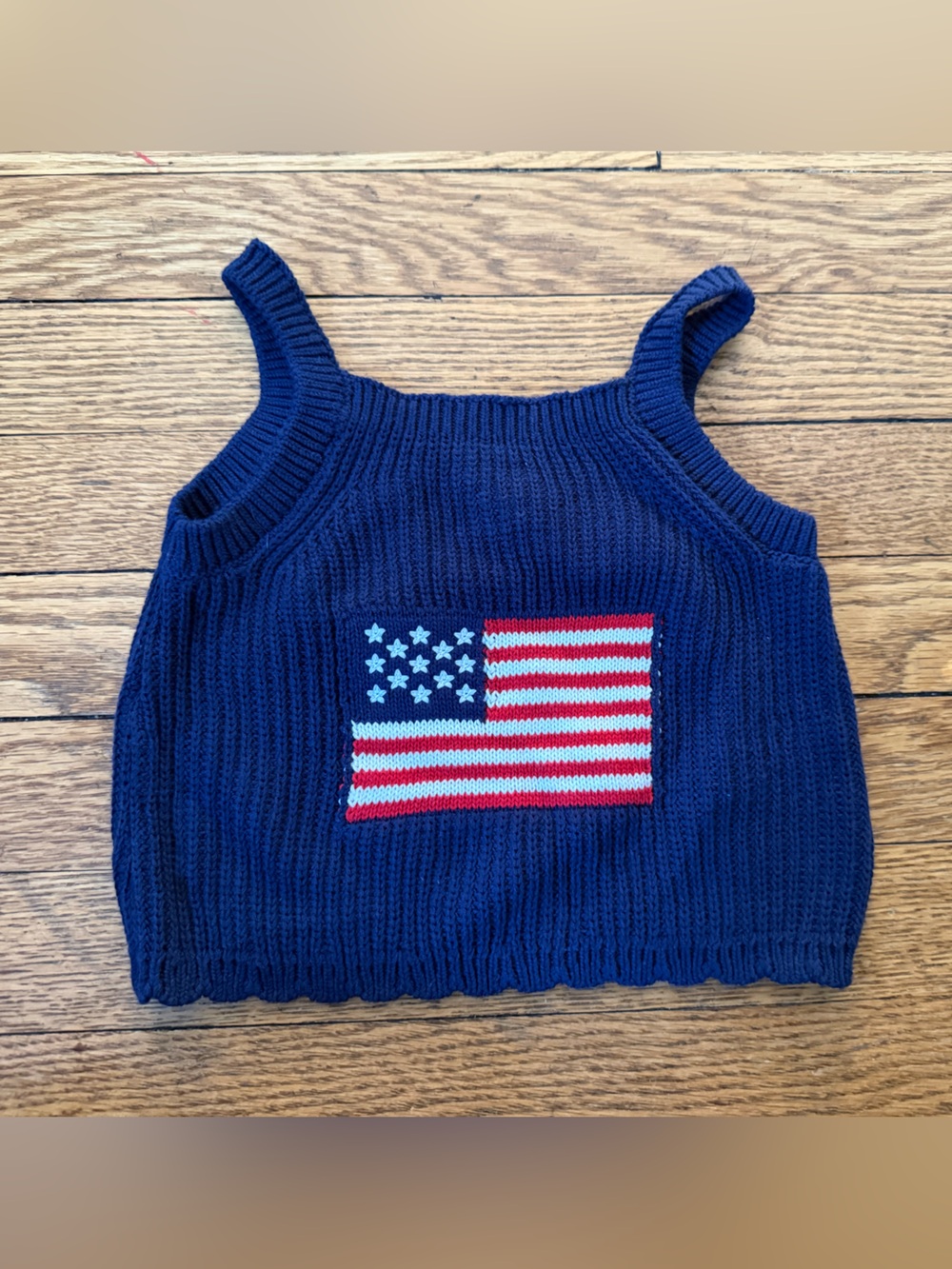 Sperry American Flag Knit Tank - Size 18 Months